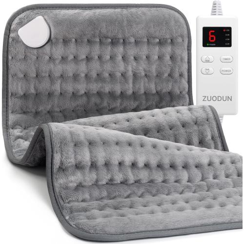 Heating Pad for Back, Neck, and Shoulder Pain Relief, Electric Heat Pad with 6 Heat Levels, Moist Heat Option, Auto Shut-Off, Birthday Christmas Gifts for Women Men Mom Dad Grandma, Gifts for her