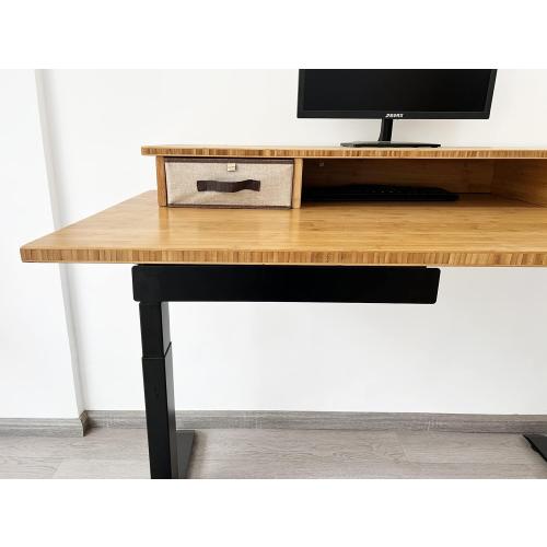 VWINDESK 19 inch Slim Under Desk Pull-Out Storage Office Mounted Sliding Metal Drawer for Standing Desk,Black