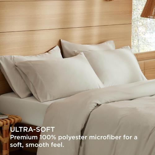 Bedsure King Pillow Cases Set of 4 - Linen Pillowcase 4 Pack,Super Soft and Cozy Prewashed Pillowcases,Hotel Quality,Pillow Case Covers with Envelop Closure,20x36 Inches