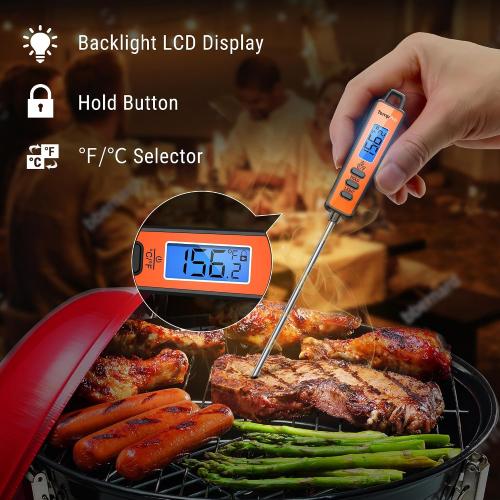 TempPro TempSwif 1 Sec Digital Meat Thermometer for Cooking Food
