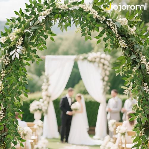 24Pcs Artificial Italian Ruscus Greenery Stems, Faux Green Leaf Garland Branches Hanging Greenery Spray for Wedding Bouquet,Arch,Table Centerpieces， Balloon Arch and Home Decor (24)