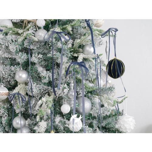 HUIHUANG Blue Velvet Ribbon 3/8 inch x 25 Yards Single Face Vintage Velvet Ribbon for Gift Wrapping, Christmas Tree Ornaments, Wreath Decor, Invitations, Hair Bows, Flower Bouquet, Home Decor