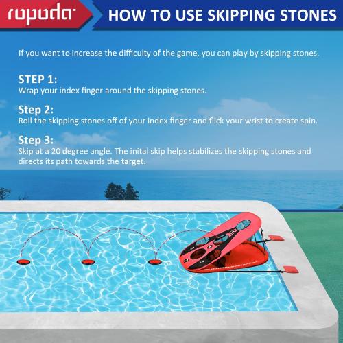 ropoda Pool Cornhole Board Set, 3ft x 2ft Corn Hole Games for Adults, Cornhole Set Floating, Pool Games for Adults, Water and Land Dual-Purpose, Easy Setup, Beach Toys for Family, Beach/Lawn Toys
