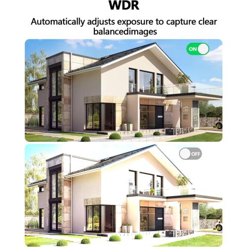 WEILAILIFE 【Auto Tracking & 2-Way Audio】 3MP Security Cameras Wireless Outdoor, PTZ WiFi Video Surveillance Cameras for Home Security