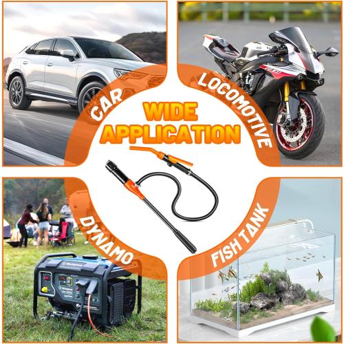 Fuel Pump, Battery Portable Transfer Pump, Operated Siphon Pump With Removable Filter 2.6 GPM, Waterproof Switch, No Assembly Required, For Gas, Fuel, Water, Multi-Use Transfer Pump