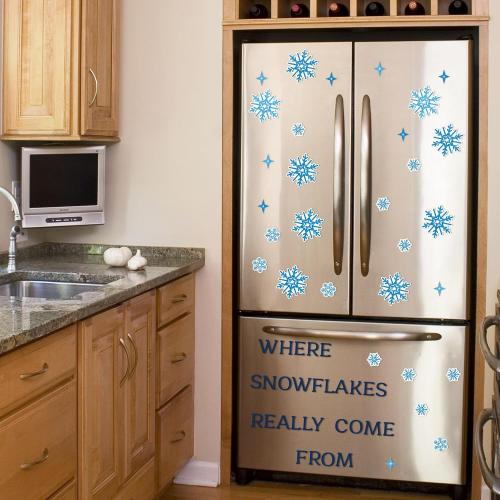 82PCS Christmas Garage Door Decorations Magnets - Snowman Snowflake Xmas Holiday Refrigerator Fridge Kitchen Decor