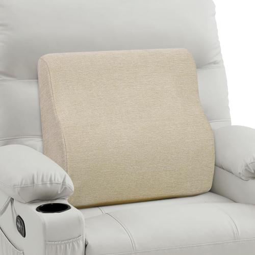 TANYOO Back Support Pillow for Recliner Dual Layer Lumbar Support Pillow with Gel Memory Foam Ergonomic Orthopedic Lumbar Cushions for Elderly Lower Back Pain Relief Washable Cover Khaki