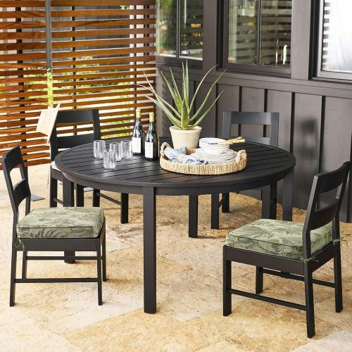 Size 18.5 x 16x 3 Color Green Outdoor Square Corner Seat Cushion, 18.5x16x3, Set of 4, Non Slip Seat Cushion Pads with Removable Cover for Patio Furniture, Garden Yard Lawn, Dark Green Vine