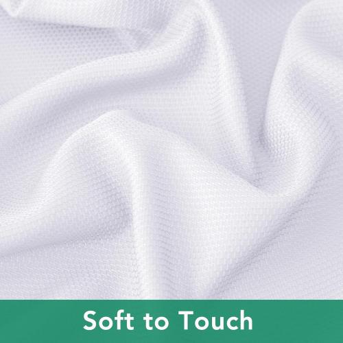 Biscaynebay Fabric Square Tablecloths 54x54 Inches, White Water Resistant Table Cloth Small Card Folding Table Covers Linen for Dining, Kitchen, Wedding and Parties etc. Machine Washable