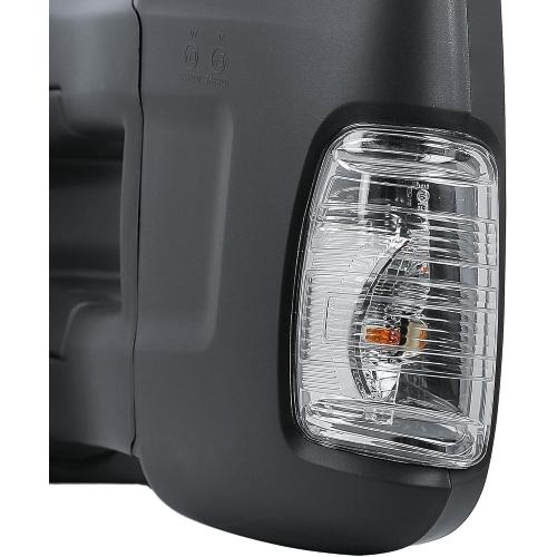 Driver Left Side Door Mirror Long Extension View Tow Mirror Power and Heated with BLIS (Blind Spot Sensor) and Signal Light for Ford Transit 150 250 350 from 2010 to 2024