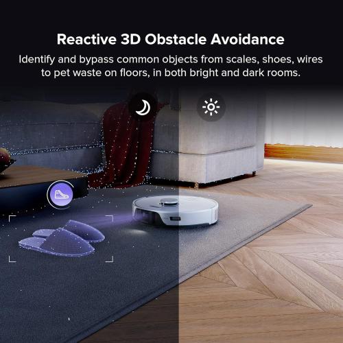 roborock S8 Pro Ultra Robot Vacuum and Mop, Auto-Drying, Self-Washing, Liftable Dual Brush & Sonic Mop, 6000Pa Suction, Self-Refilling, Self-Emptying, Obstacle Avoidance, White (RockDock Ultra Series)