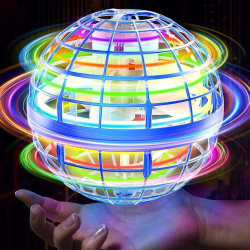 Flying Orb Ball 2025 Boomerang Hover Ball Galatic Fidget Spinner Mini Drone Cool Toys Birthday Gift Ideas for 6 7 8 9 10  Year Old Boys Girls Teens Indoor Outdoor(Blue) (Blue)