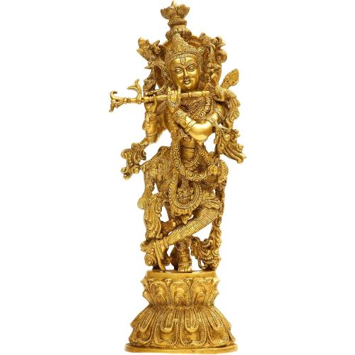 Shri Krishna - Brass Sculpture