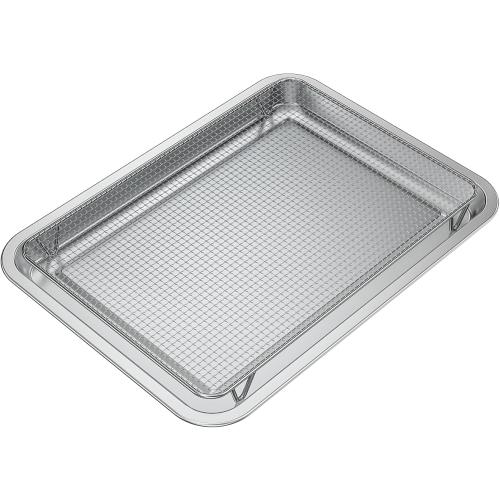 only fire Stainless Steel Baking Sheet with Rack Roasting Pans for Smokers and Pellet Grills Great Kitchen Baking Accessories 15,5” X 25”