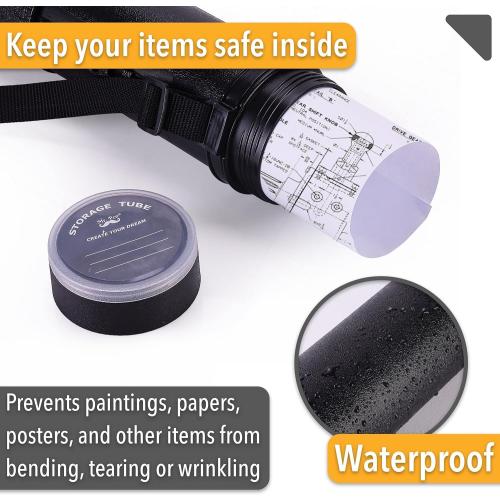 Mr. Pen- Poster Tube, 25 to 40, Extendable Poster Tube with Strap, Poster Carrying Case, Back to School Supplies