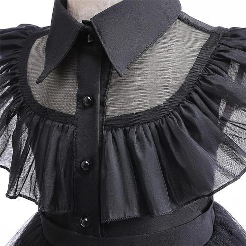 Toddler Baby Girls Black Dress Kids Black Party Costume 1-2 Years
