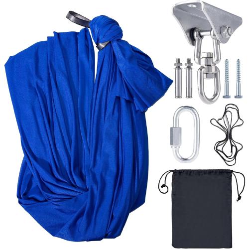 Sensory Swing for Special Needs Kids with 360° Swivel Hanger, Therapy Hammock for Autism, ADHD, Sensory Needs, Indoor Adjustable, Hardware Included