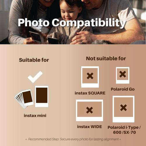 Black Multi Picture Frame Collage Wall Decor For Fujifilm Instax Mini Film - 30 Openings Large Photo Collage Frame For Wall - Mini Picture Wall Frame - Not Compatible with Polaroid Film Size