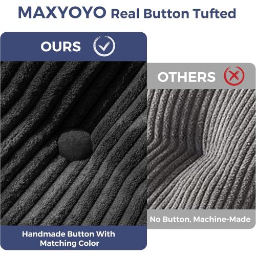 MAXYOYO Folding Sofa Bed, Convertible Sleeper Chair with Pillow Foldable Mattress with Back Support, Portable Fold Out Chair Bed Comfy Floor Sofa Lounge for Living Room Bedroom, Black, Single