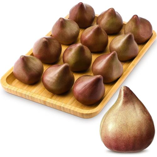 Wavwavw 12 Pcs Fake Figs Faux Figs Artificial Fruit Bulk Realistic Decor