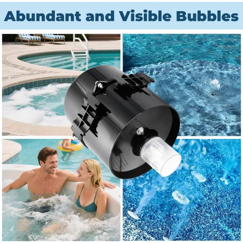 6315141 Silencer Spa Blower 1.5 HP 120 Volt 7.3 Amps Replacement for Air Supply, for use with 2 inch Plumbing, Quiet and Shock-Absorbing, Easy Installation, for Pool Hot Tub & Spa