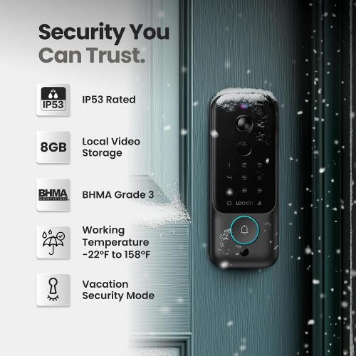 Lockin Veno Plus, All-in-One Smart Lock for Front Door