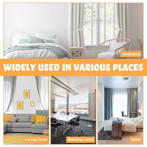 8 Pack White & Gold Queekay Curtain Holders Gold Curtain Holdbacks Self Adhesive Drapery Tiebacks L Shaped Hooks Nordic Style Window Treatment Holdbacks for Home Office Decor(White,8 Pcs)