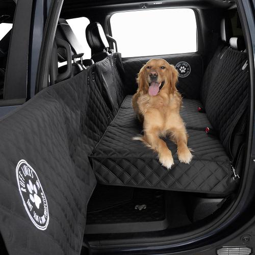 Back Seat Extender for Dogs, Medium 2024 Version – Make More Room for Your Pup – Waterproof, Door Protection, Machine-Washable & Holds Up to 400 lbs – Hard Bottom Car Seat Cover for Dogs