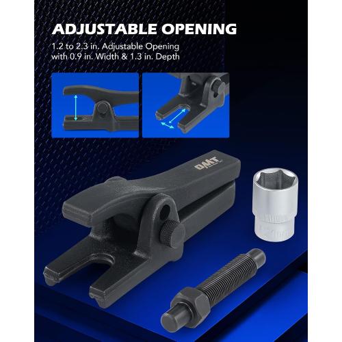 OMT Ball Joint Separator, Ball Joint Puller and Extractor with 1/2 Socket