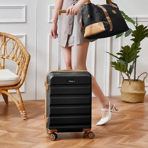 Luggage Sets 3 Piece,Suitcases with Wheels,Carry On Luggage Set,ABS Hard Case Luggage with TSA Lock Spinner Wheels(3 Piece Sets,Red(20/DB/TB))