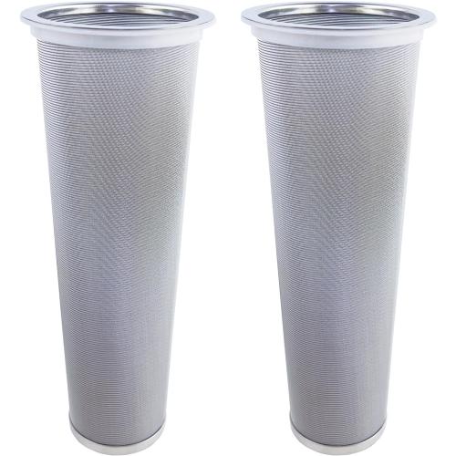 2 Pack - Ultra Fine Cold Brew Coffee Filter For 64 OZ and Larger Wide Mouth Mason Jar, Food Grade 304 (18/8) Stainless Steel Filter, Multiple Usages, Cold Brew Tea Filter, Fruit Infused Water Filter