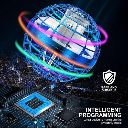 2025 Flying Orb Ball Toy,Cosmic Globe Boomerang Hover Ball Galactic Fidget Spinner, Hand Drone Orbit, Cool Toys Gift for 6 7 8 9 10  Year Old Boys Girls Teens Outdoor Toys(Blue)