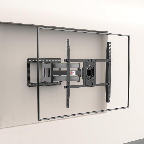 NB North Bayou Heavy Duty TV Wall Mount Double Arms Articulating Swivel TV Bracket for Most 75”-110 inch LED LCD OLED TVs VESA Compatible Hold up to 200 lbs Wall Bracket SP5