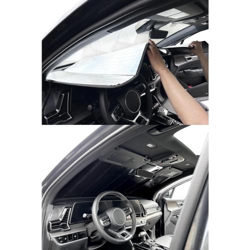 Custom Fit Windshield Foldable Sunshade for Subaru Forester SUV, 2026 2025, Compact Block UV Rays Protector Lightweight Flexible Rigid Insulation Accessories (Made in USA)