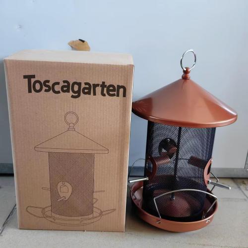 Toscagarten Metal Bird Feeders for Outside: Outdoors Hanging Garden Yard Outdoor Decor - Gifts for Women Men