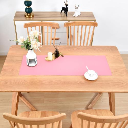 Wolkemer Farmhouse Pink Table Runner Small Short Table Runners 36 Inches
