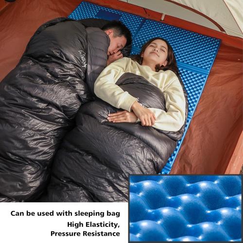 Color Blue Camping Foam Sleeping Pad Lightweight Closed Cell Folding Camping Mat Moisture-Proof Camping Mattress Portable for Outdoor Hiking Mountaineering