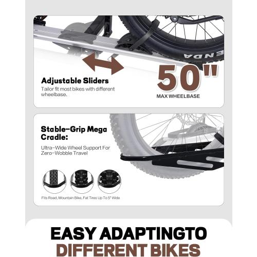 Young Electric Hitch Mount Single Bike Rack with Ramp for Electric Bike, 100 lbs. Capacity Bike Carrier for Truck, Trailer, RV, SUV‼️light scratches some hardware maybe missing‼️