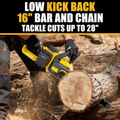 16 40V Brushless Cordless Chainsaw for DeWALT 20V MAX (Bare Tool)