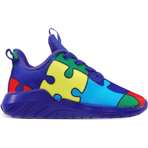 Blue EUR Size32 Soulsfeng Kids Tennis Shoes Lightweight Breathable Boys Running Shoe Fashion Walking Sneakers for Girls (Little Kid/Big Kid)