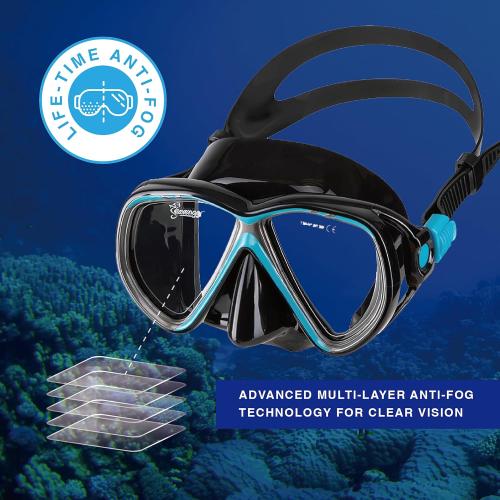 Seavenger Hanalei Anti-Fog 4-Piece Snorkeling Set