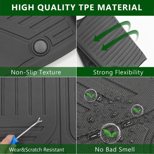 Floor Mat Compatible with 23-25 Mazda CX50 Cargo Mat Trunk Mat Backrest Mat Cargo Liner Replacement for 2023-2025 Mazda CX-50 Accessories (Cargo Mat Backrest Mat Floor Mat)