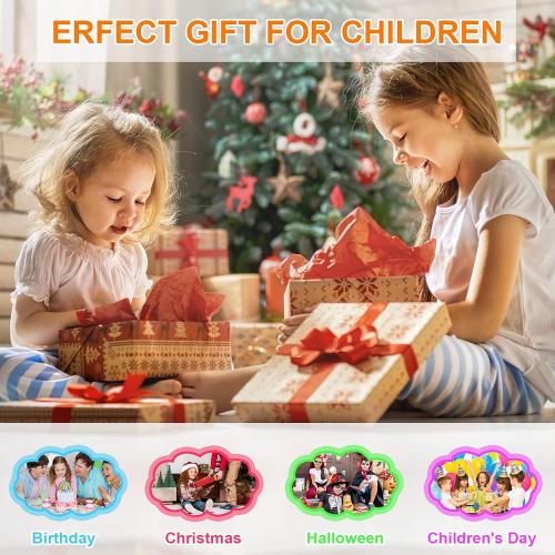 FLUESTON LCD Writing Tablet, Doodle Board Toys Gifts for 3-8 Year Old Girls Boys, 15 Inch Colorful Electronic Board Drawing Pad for Kids, Gifts for Toddler Educational Learning Travel Christmas, Blue