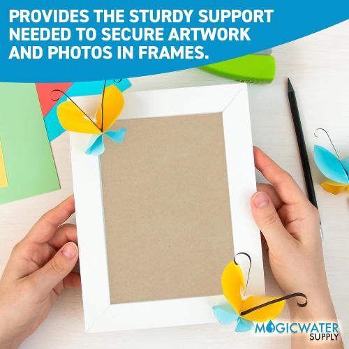 MagicWater Chipboard Sheet - 8.5x11 inch - 50 pt - 0.050 Thick - 50 Pack | For DIY Projects, Heavy Duty Kraft, Paperboard for Scrapbooking, Books, Picture Frame Backing, Art Projects & Crafts