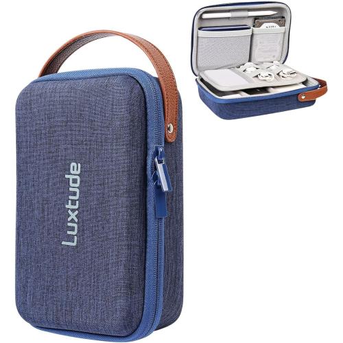 Luxtude Electronics Organizer Travel Case, Tech Organizers Travel Case, Hard Charger Organizers, Portable Cable Organizer, Travel Essentials for Charger/Mouse/Cash/Card/Pen, Tech Gifts