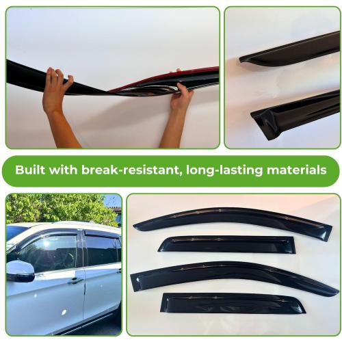 Door Visors Fit for 2018-2023 Chevrolet/Chevy Traverse, Out-Channel Rain Guards Vent Wind Deflectors 4PC, Car Accessories for 18-23 Traverse