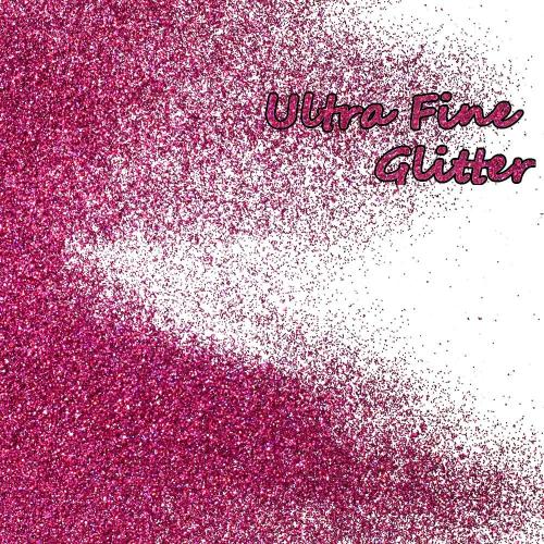 Holographic Fine Glitter 150g for Epoxy, Slime Tumblers, Cosmetic Body Nail Face Eye, Resin DIY Art Craft, Festival Decoration (Fuscia)