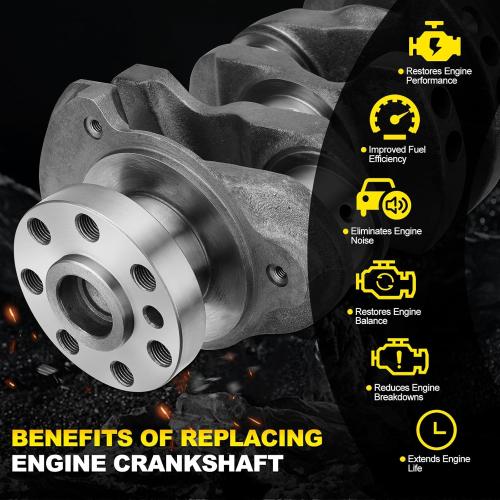 2.4L Engine Crankshaft and Bearing Kit Compatible with 2010-2020 Hyundai Santa Fe/Santa Fe Sport Sonata Tucson, Kia Sportage Sorento Optima Forte Rondo 2.4 Replace for 23111-2G200 23111-2G230