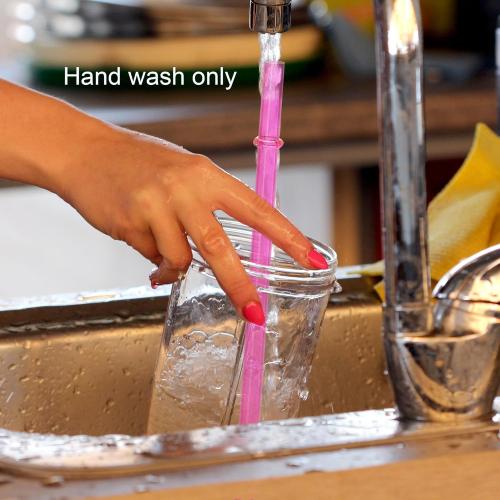 DAKOUFISH 12 Inch Reusable Replacement Plastic Straws for 30 oz & 40 oz Mason Jar Tumblers,Set of 12 Pcs Straws with Cleaning Brush (12inch, 7color)