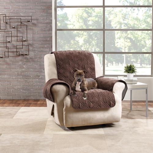 SureFit Pet Protector Recliner Furniture Cover in Chocolate